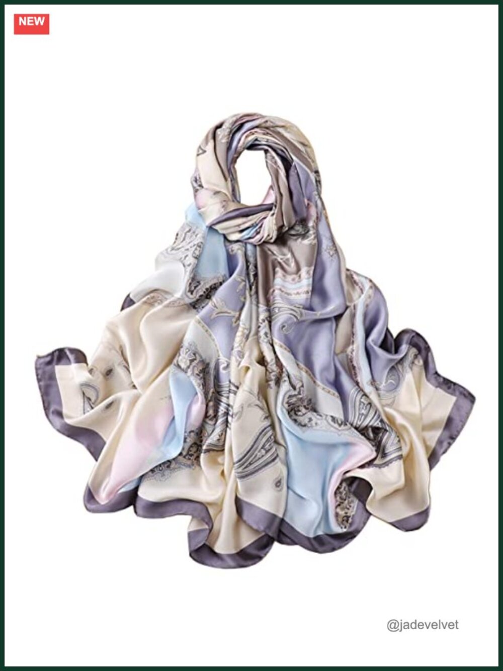 100% Mulberry Silk Scarf Long Lightweight Shawl Wrap